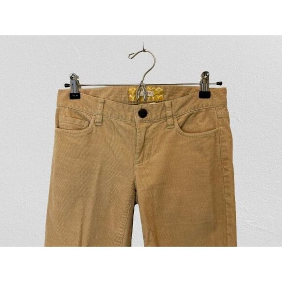 J.Crew Matchstick Beige Tan Corduroy Pants 26S - Picture 2 of 6